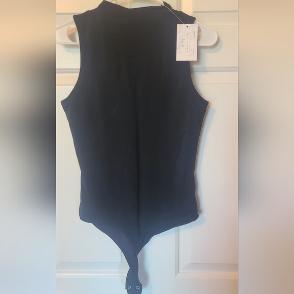 Klassy Network Mock Neck Bodysuit - Picture 2 of 2